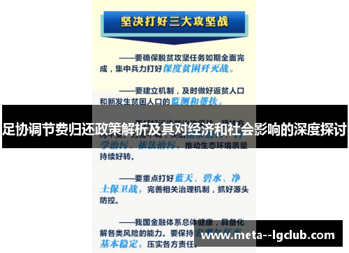 足协调节费归还政策解析及其对经济和社会影响的深度探讨
